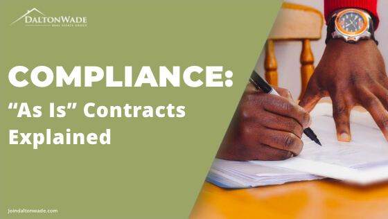 Compliance: "As Is" Contracts Explained